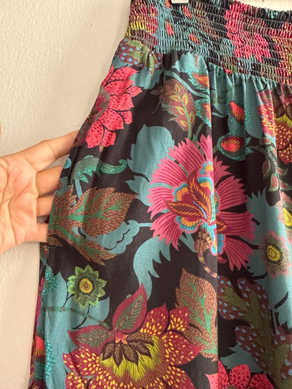 Sundance Edo Paisley Floral Palazzo Wide Leg Bohemian Pants Size Medium - Picture 13 of 15